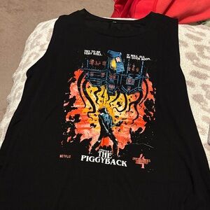 Netflix Stranger Things “the Piggyback” Chapter 9 tank- season 4- size L